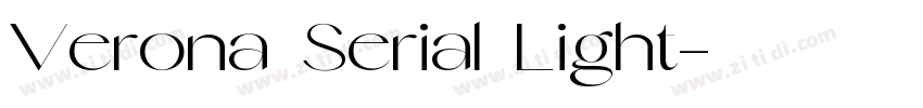 Verona Serial Light字体转换 Verona Serial Light字体转换